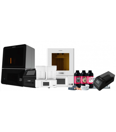 Full Solution: Sonic CS+ Printer + SONIC 4K XL PLUS + Cure + Wash + Mixer & ResinStudy Model, Water Washable, Orthomodel